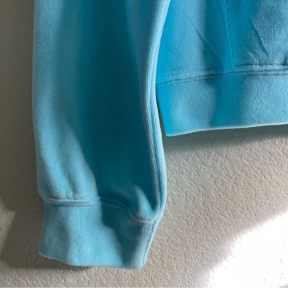 ✨RARE Lonely Ghost | Light Blue Y2K Rhinestone Velour Suit Jacket - Picture 5 of 16